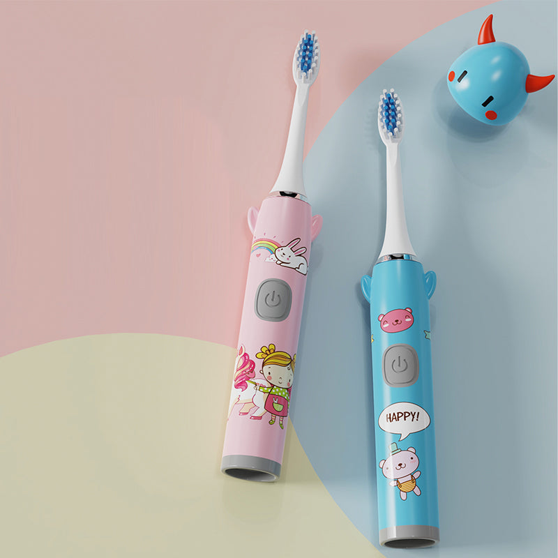 🦷 Children’s Cartoon Electric Toothbrush 🐼🦄 Fun & Gentle Brushing