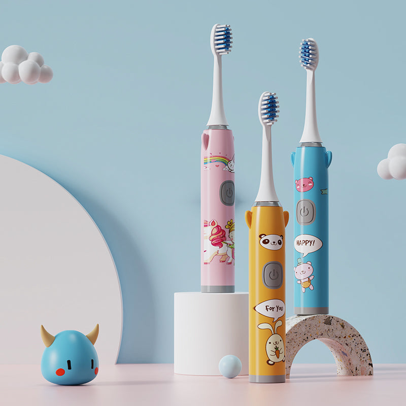 🦷 Children’s Cartoon Electric Toothbrush 🐼🦄 Fun & Gentle Brushing
