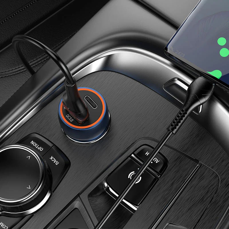 20W Type-C + 18W USB Fast Charging Adapter 🚗🔋