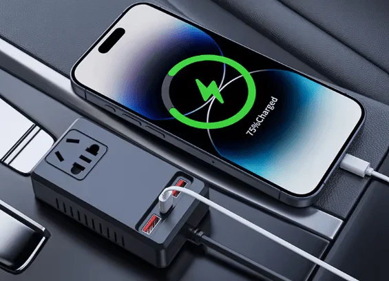 150W AC Converter with USB-A & USB-C Ports 🚗🔋